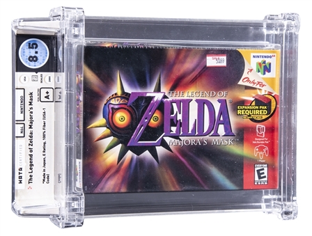 2000 Nintendo 64 (USA) "The Legend of Zelda: Majoras Mask" Sealed Video Game - WATA 8.5/A+